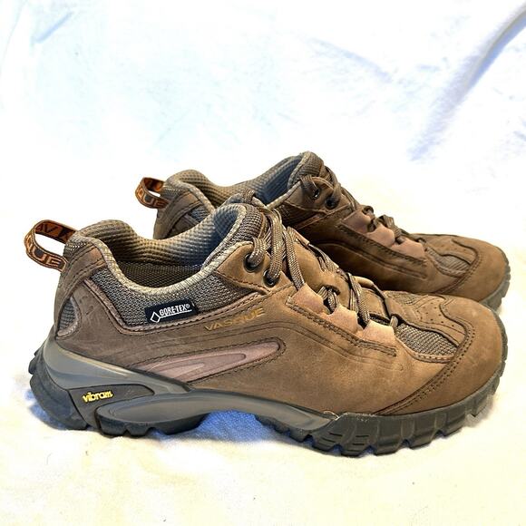 Vasque 7071 Hiking Shoe Women’s 7.5 M Brown‎ Suede Vibram Sole No Insoles - Picture 2 of 8
